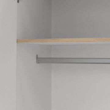 Harlow 4 Door Wardrobe with Drawers | Jackson Hickory Oak Finish