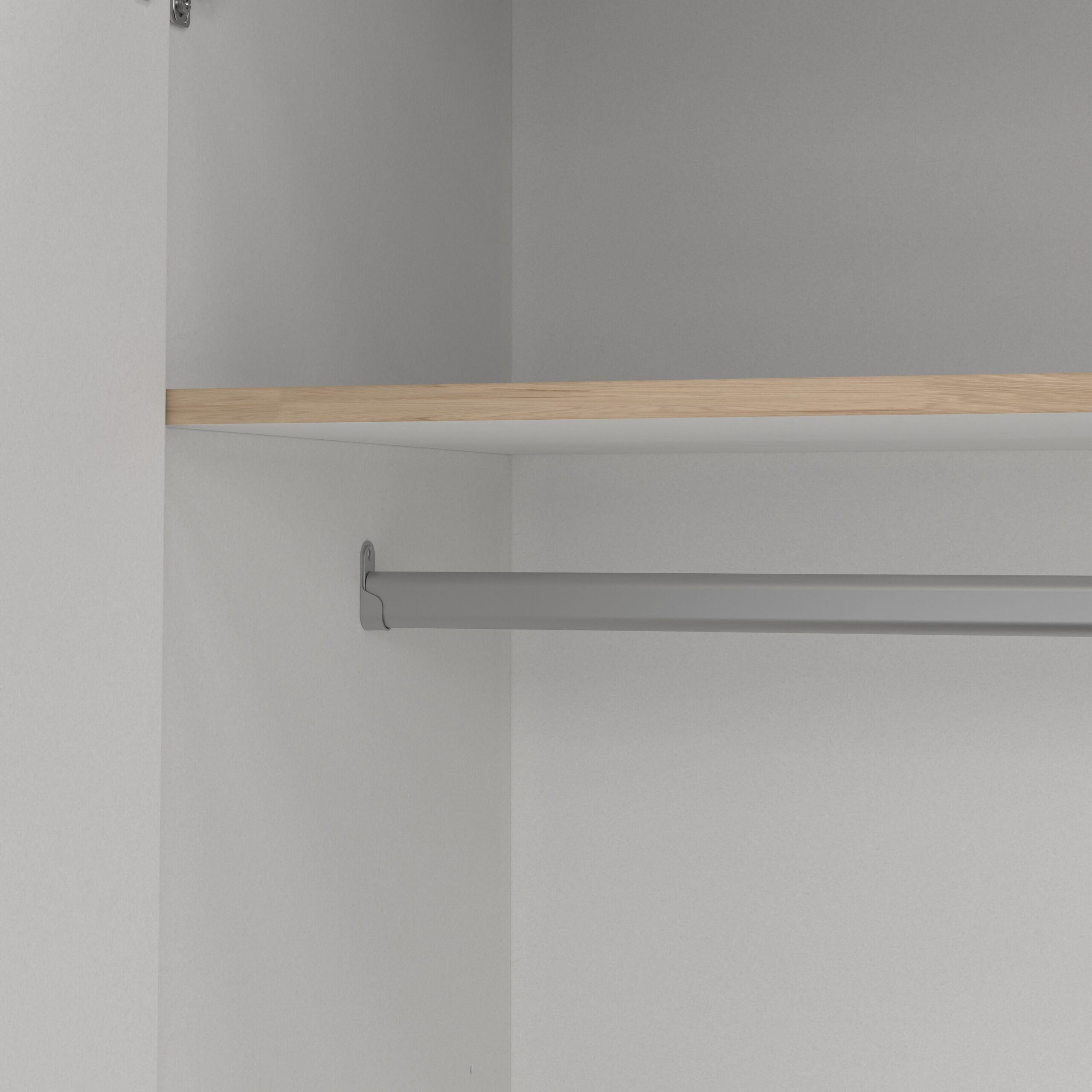 Harlow 4 Door Wardrobe with Drawers | Jackson Hickory Oak Finish