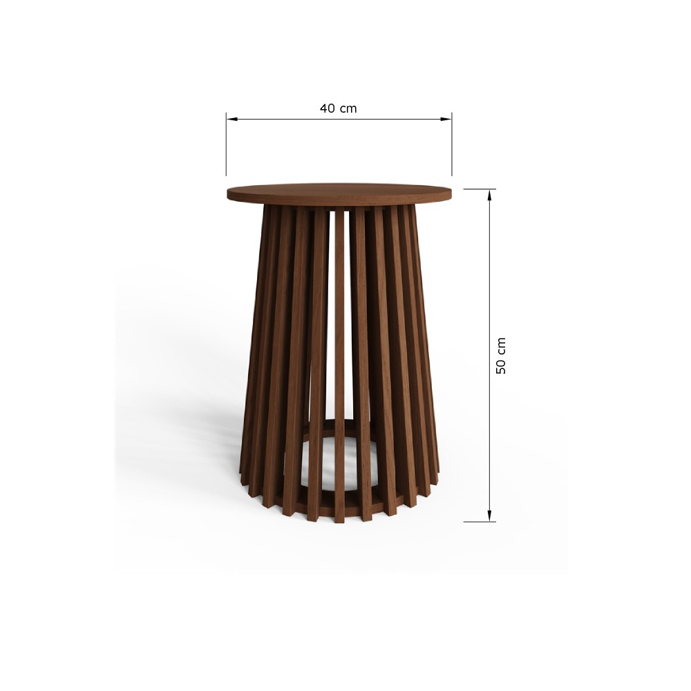 Kaleb Side Table | Walnut Finish
