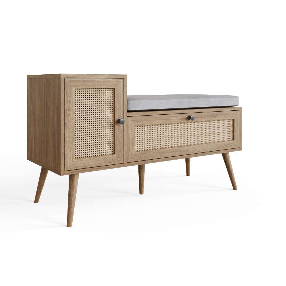 Noor Rattan 2 Door Shoe Cabinet