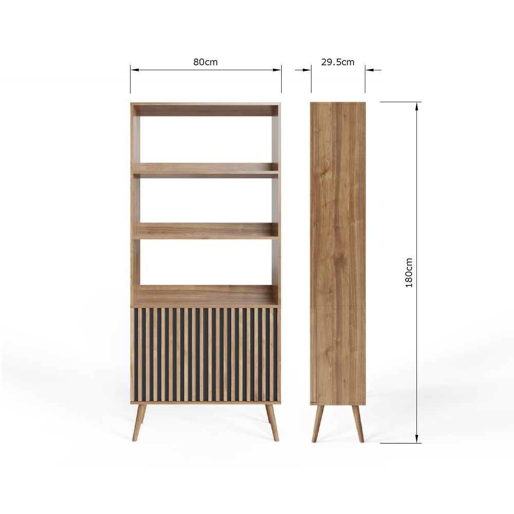 Seaford Bookcase | Oak Finish