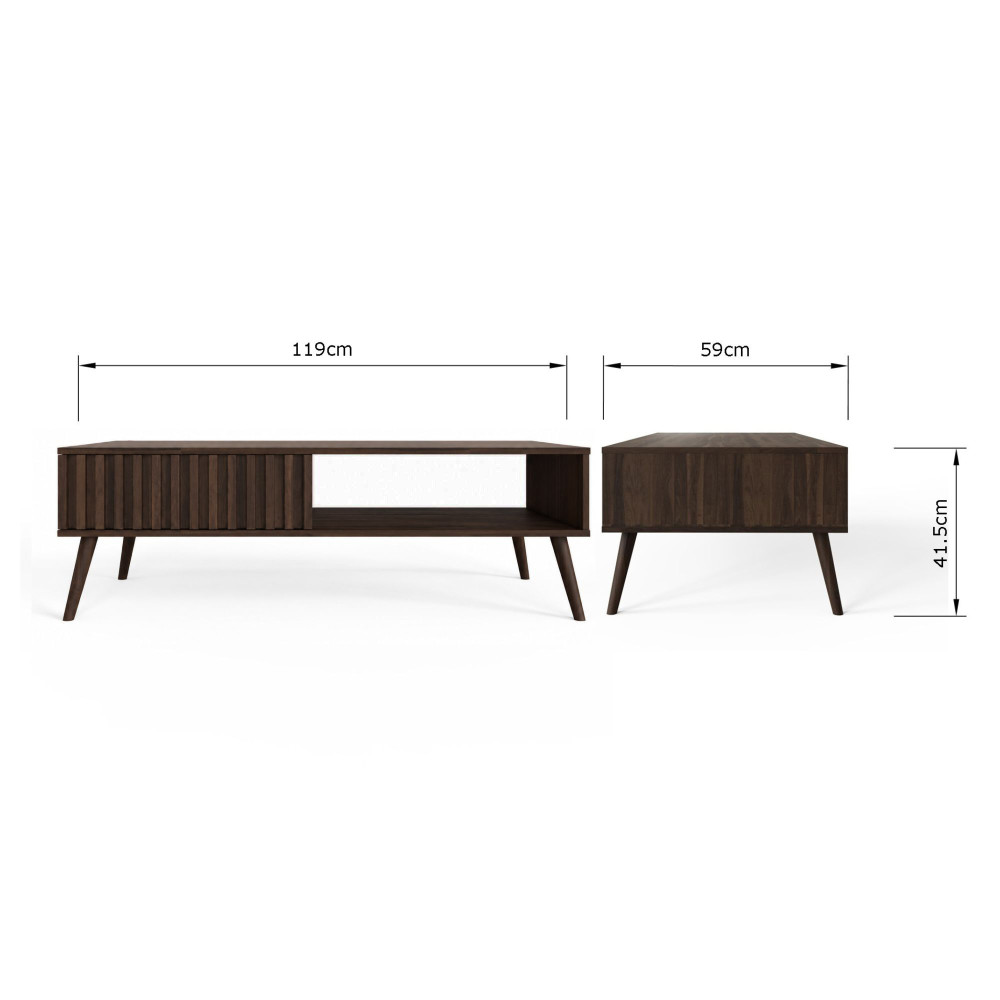 Seaford Coffee Table | Walnut Finish