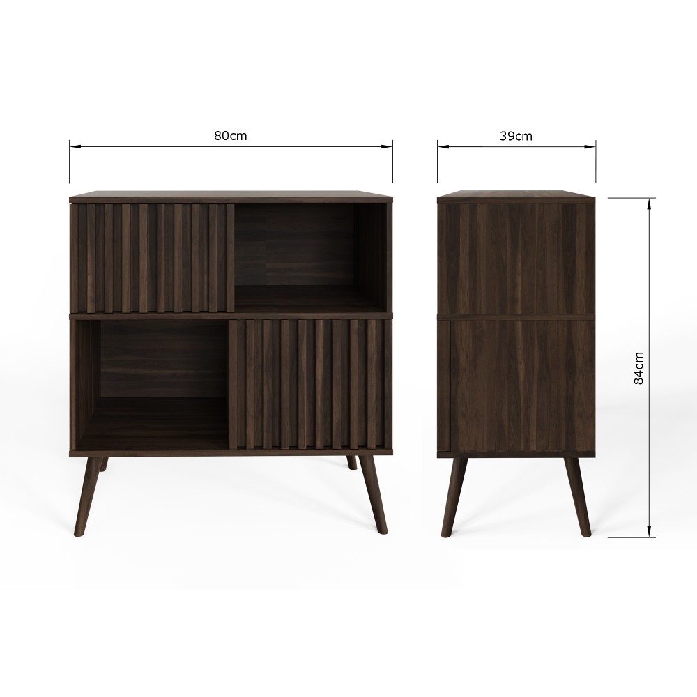 Seaford Compact Sideboard | Walnut Finish