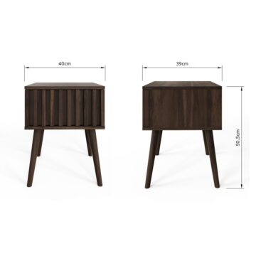 Seaford Lamp Table | Walnut Finish
