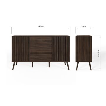 Seaford Large Sideboard | Walnut Finish