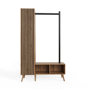 Seaford Smart Storage Wardrobe | Oak Finish