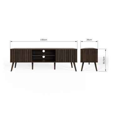 Seaford TV Unit | Walnut Finish