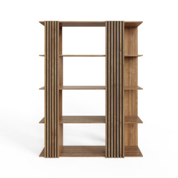 Seaford Wide Shelving Unit | Oak Finsh