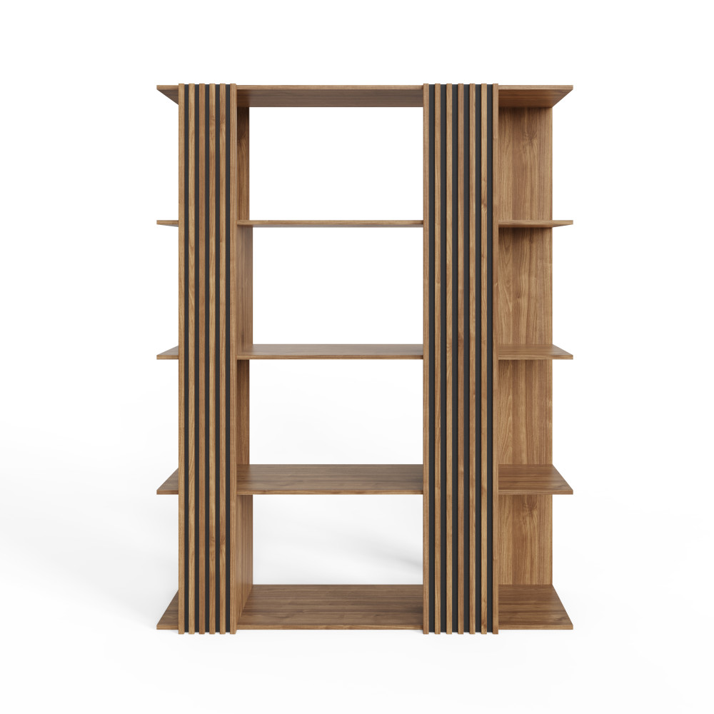 Seaford Wide Shelving Unit | Oak Finsh
