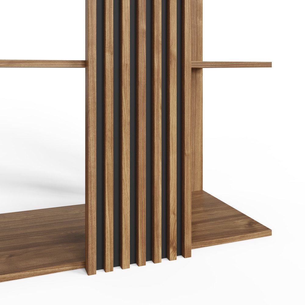 Seaford Wide Shelving Unit | Oak Finsh