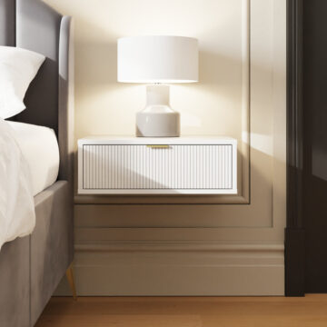Sienna Wall Mounted Pair Of Bedside Tables