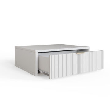 Sienna White Wall Mounted Pair Of Bedside Tables