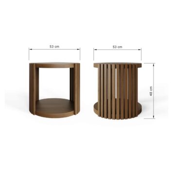 Zadie Side Table | Walnut Finish