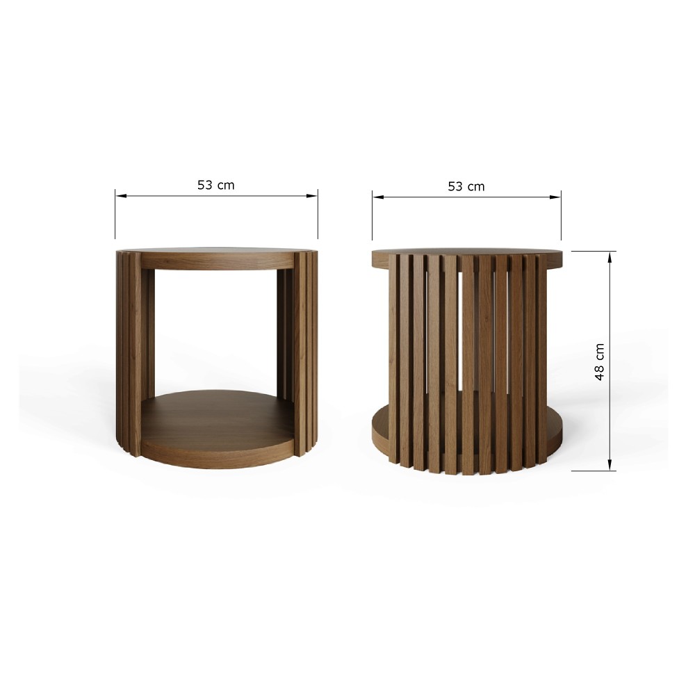 Zadie Side Table | Walnut Finish