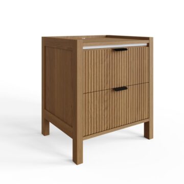 Zion 2 Drawer Bedside Table | Oak Finish
